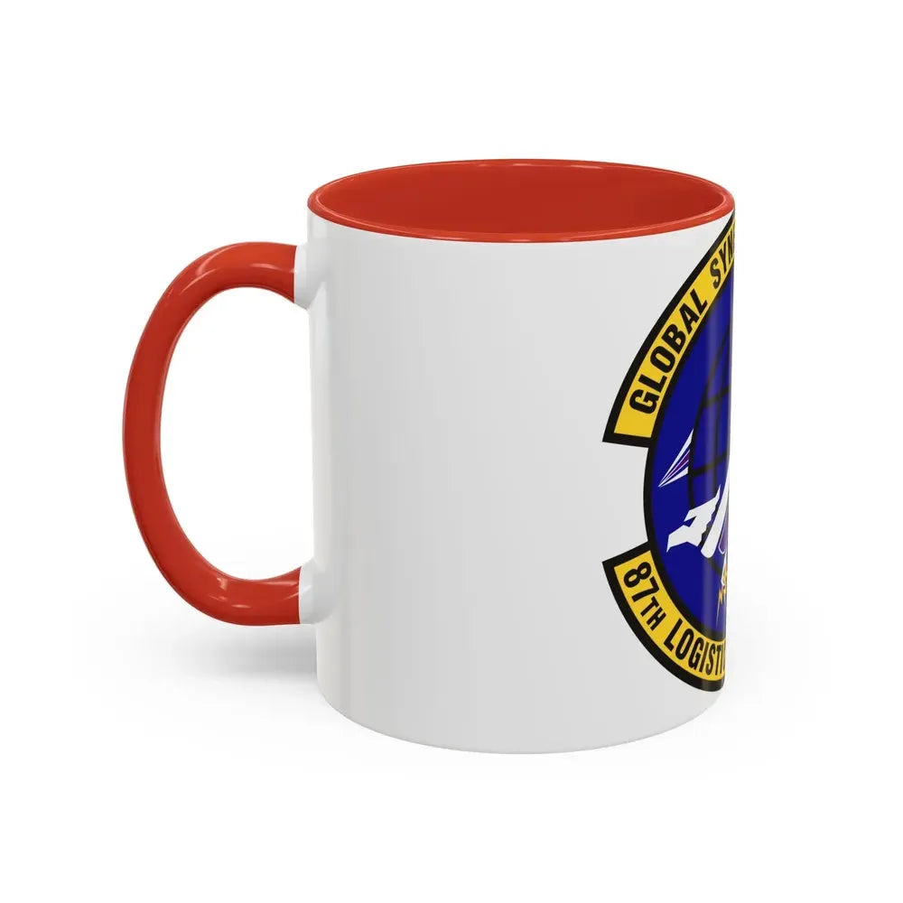 87 Logistics Readiness Squadron AMC (U.S. Air Force) Accent Coffee Mug - Go Mug Yourself