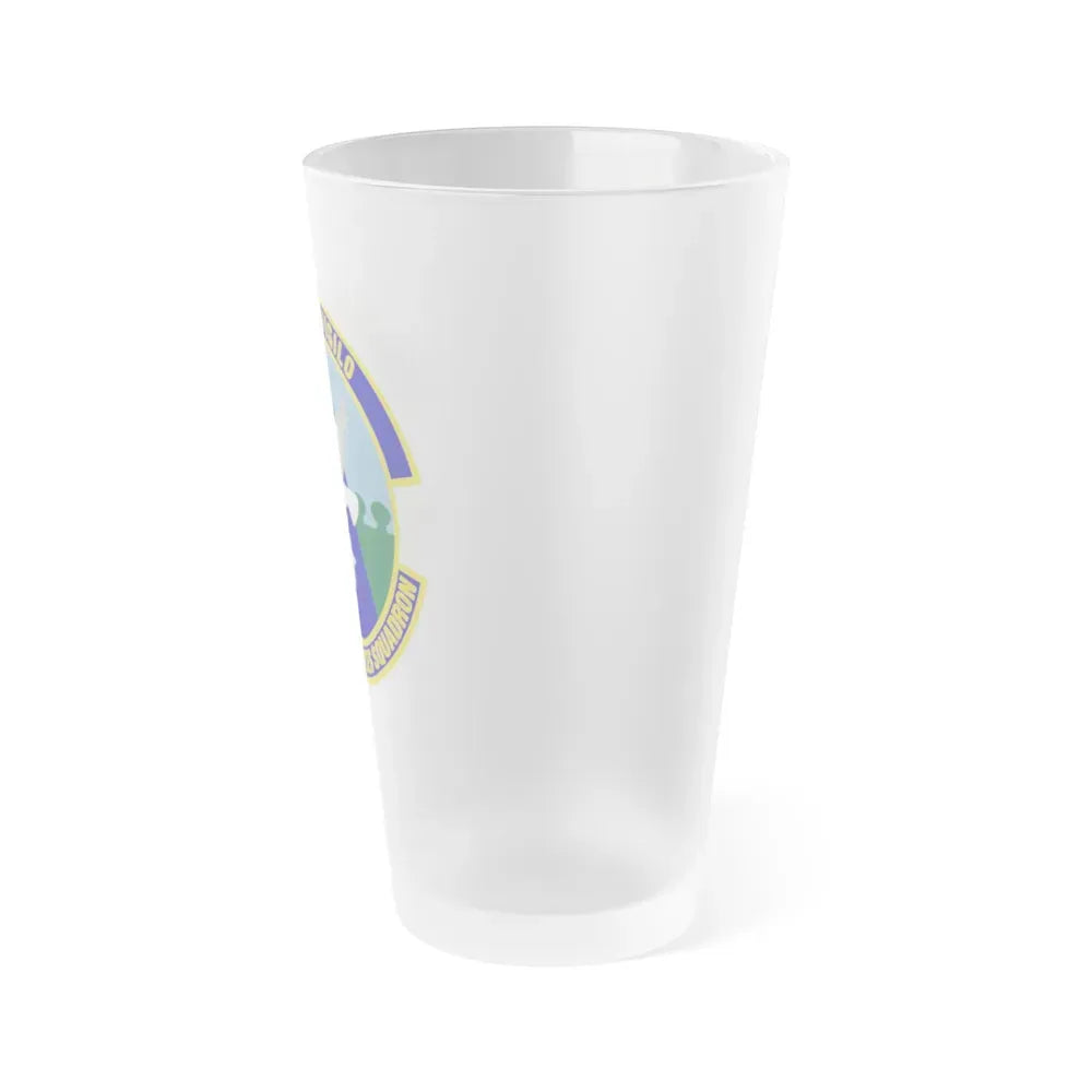 87 Security Forces Squadron AMC (U.S. Air Force) Frosted Pint Glass 16oz - Go Mug Yourself