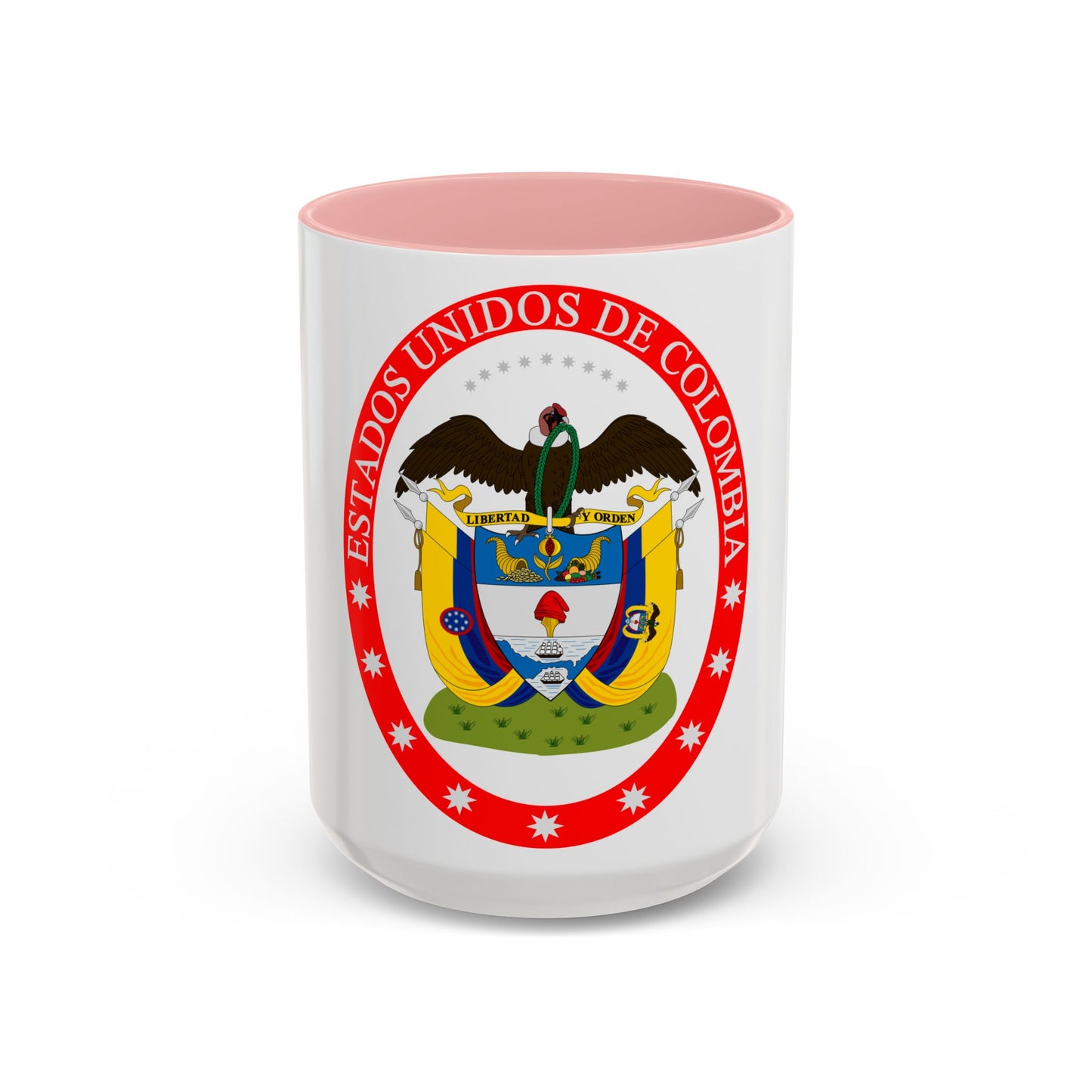 Coat of arms of the United States of Colombia - Accent Coffee Mug