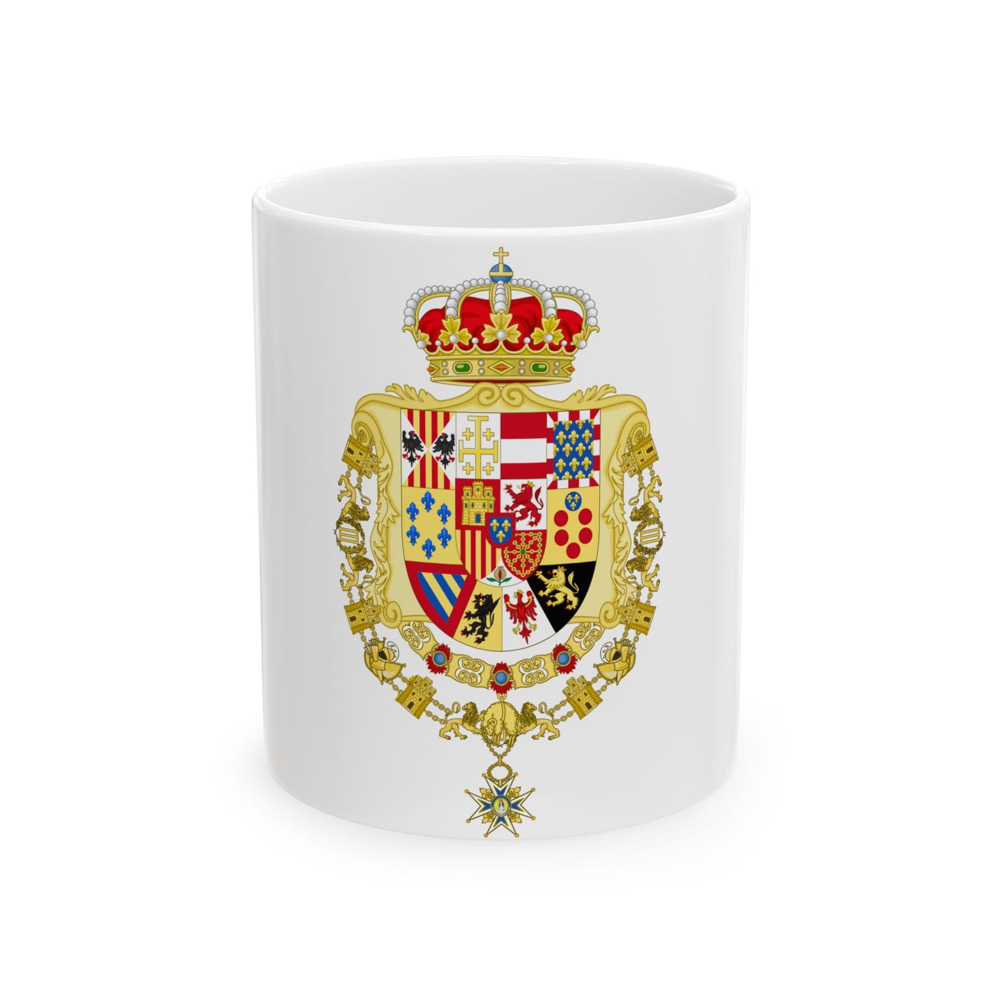 Greater Royal Coat of Arms of Spain (1931) - White Coffee Mug