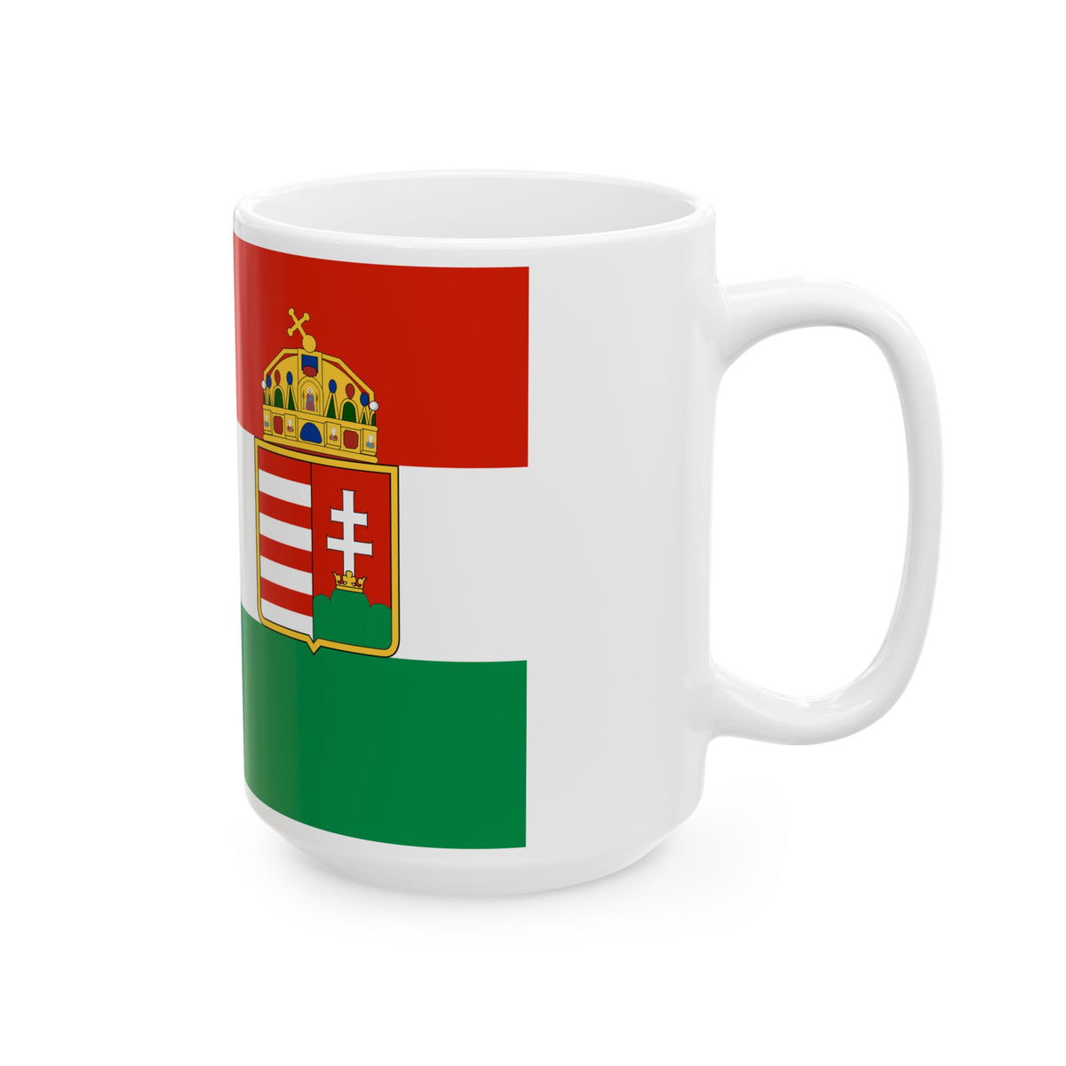 Civil Ensign of Austria-Hungary 1869-1918 (Austria)_1 White Coffee Mug