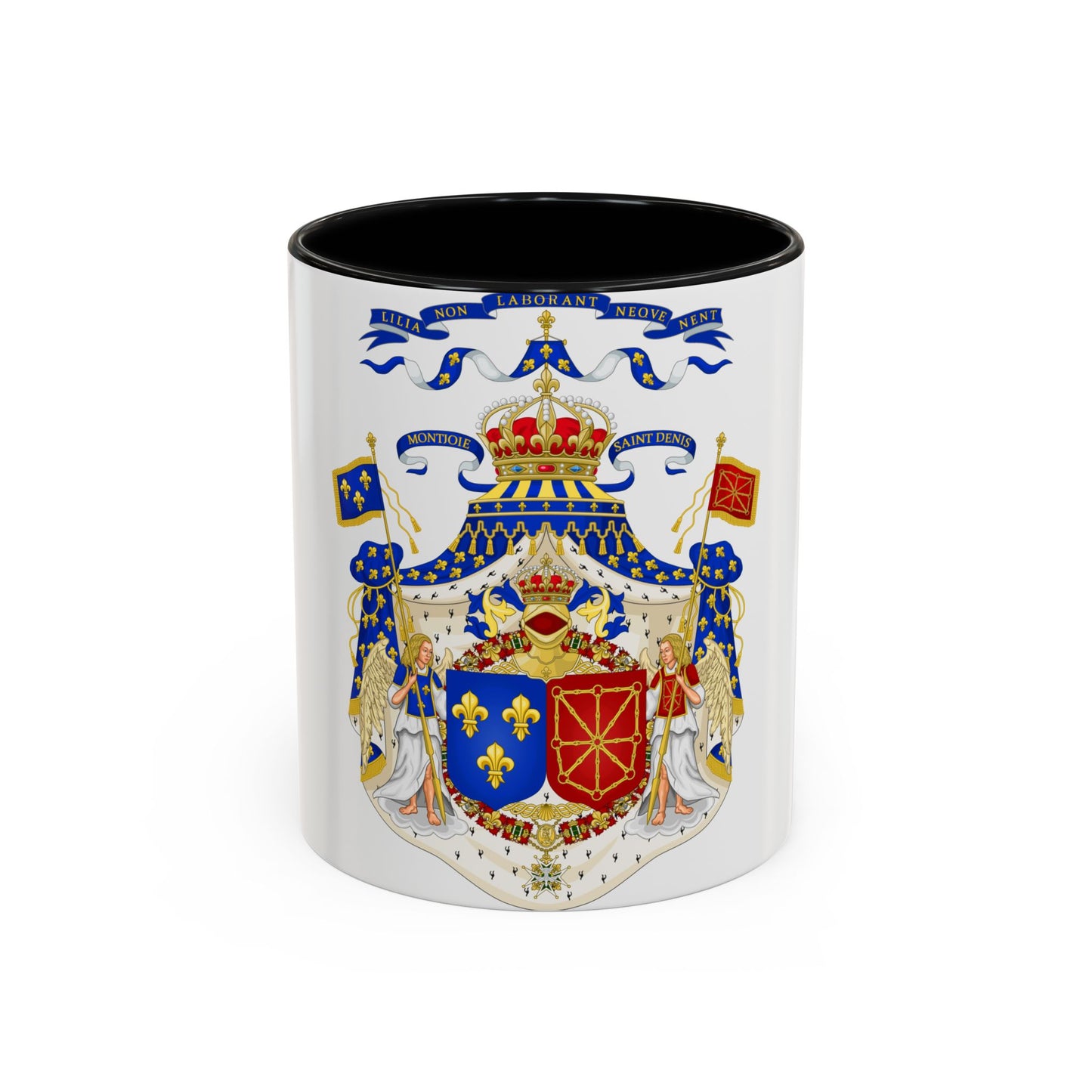 Grand Royal Coat of Arms of France & Navarre - Accent Coffee Mug
