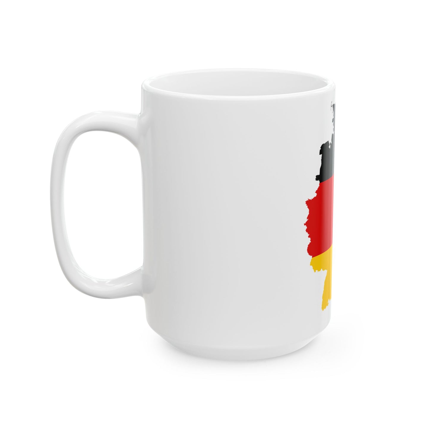 Flag-map of East West Germany (Germany) White Coffee Mug