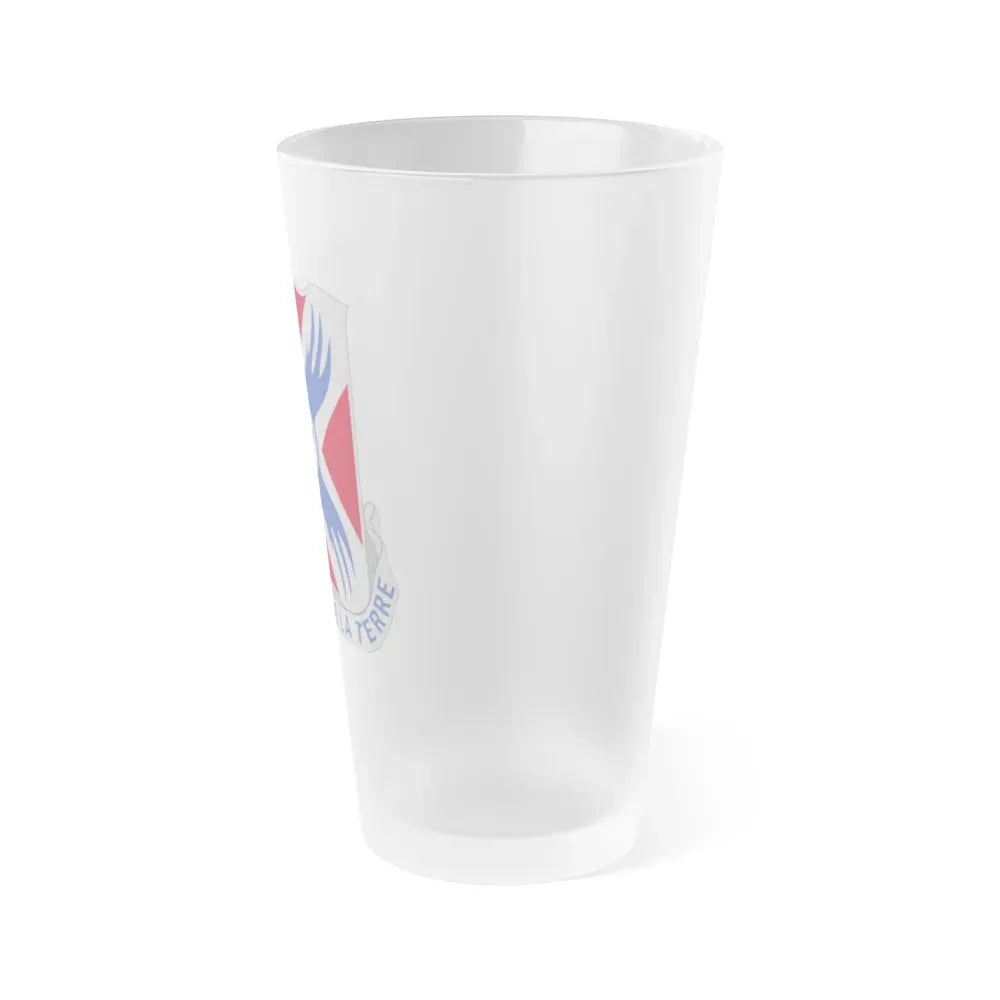 877 Engineer Battalion (U.S. Army) Frosted Pint Glass 16oz - Go Mug Yourself