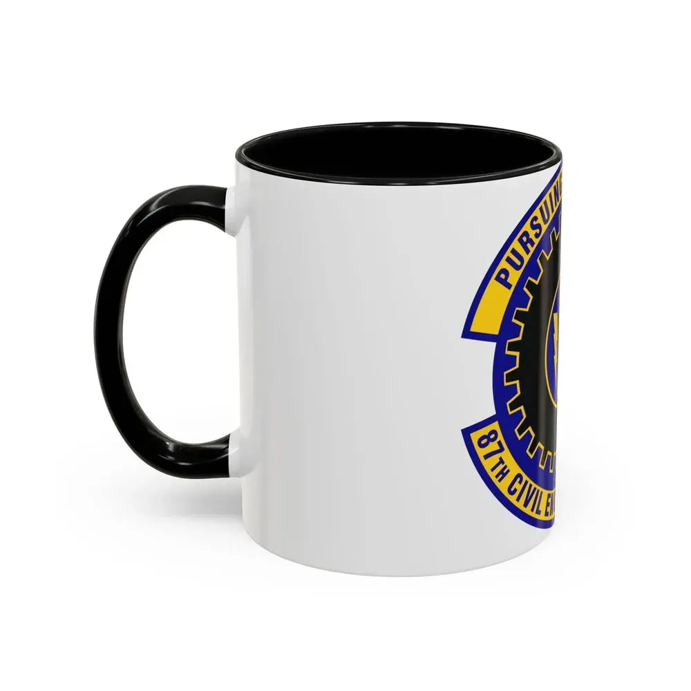 87th Civil Engineer Squadron (U.S. Air Force) Accent Coffee Mug - Go Mug Yourself