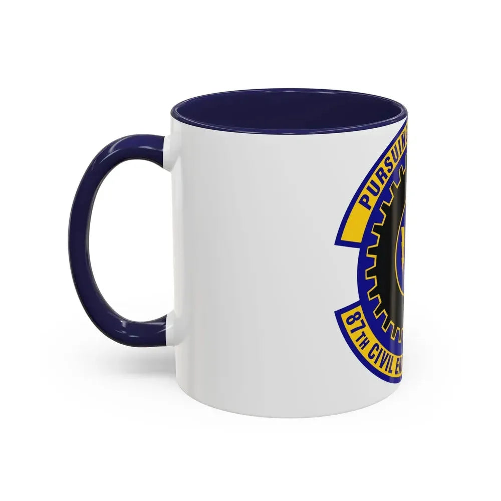 87th Civil Engineer Squadron (U.S. Air Force) Accent Coffee Mug - Go Mug Yourself