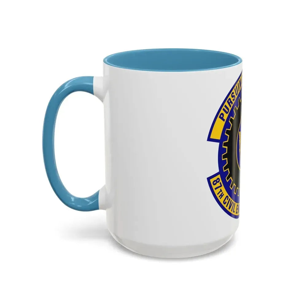 87th Civil Engineer Squadron (U.S. Air Force) Accent Coffee Mug - Go Mug Yourself