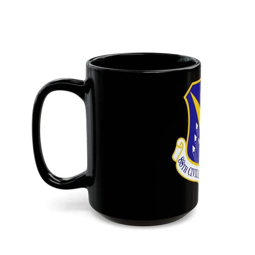 88 Civil Engineer Group AFMC (U.S. Air Force) Black Coffee Mug - Go Mug Yourself
