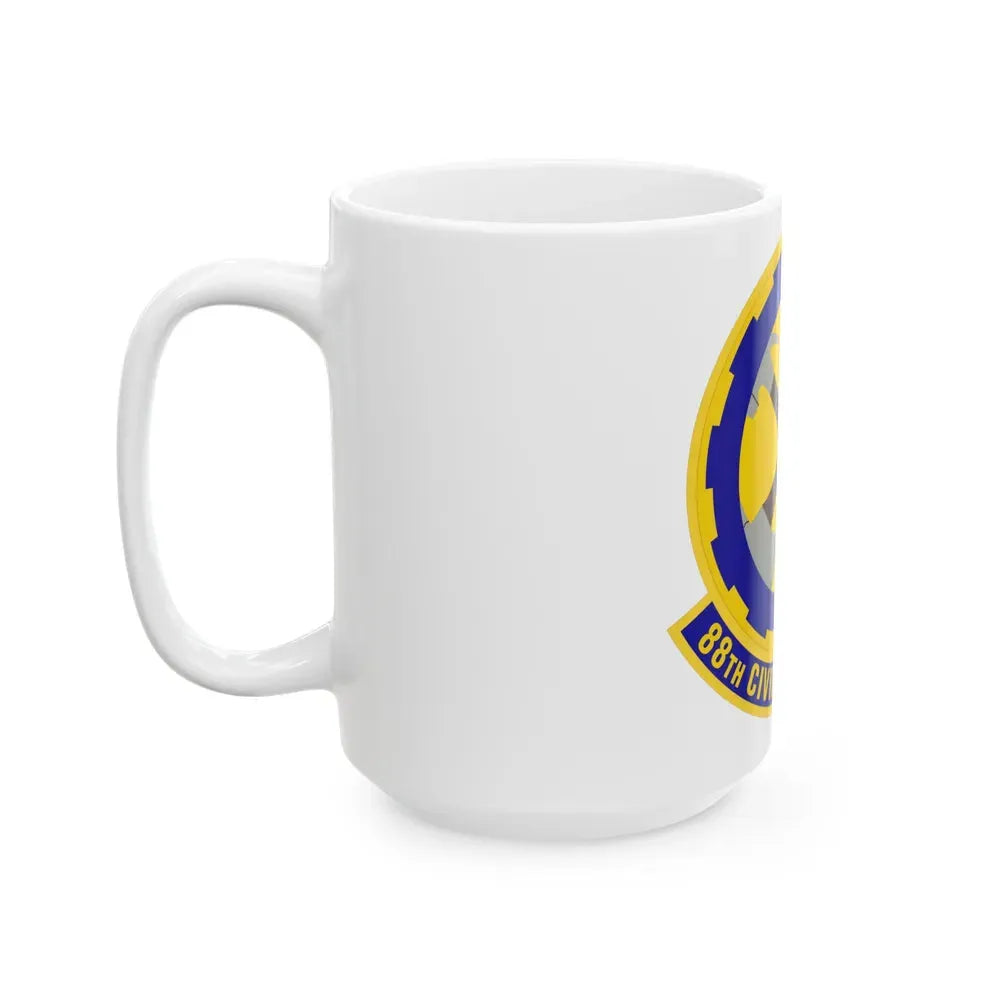 88 Civil Engineer Squadron AFMC (U.S. Air Force) White Coffee Mug - Go Mug Yourself