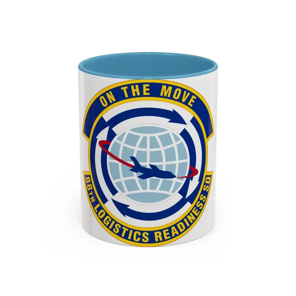 88 Logistics Readiness Squadron AFMC (U.S. Air Force) Accent Coffee Mug 11oz Light Blue - Go Mug Yourself