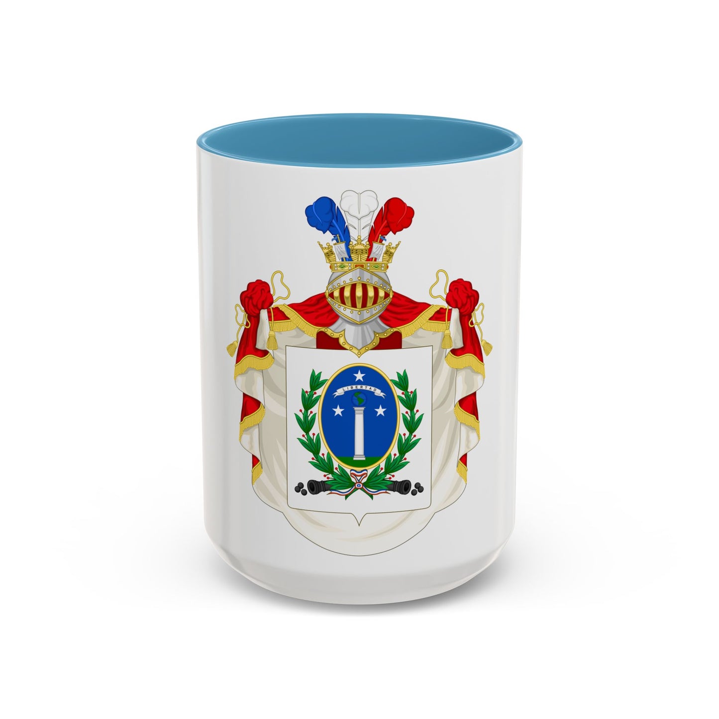 Ornamented Coat of Arms of Chile (1819-1834) Cerro Castillo Version - Accent Coffee Mug