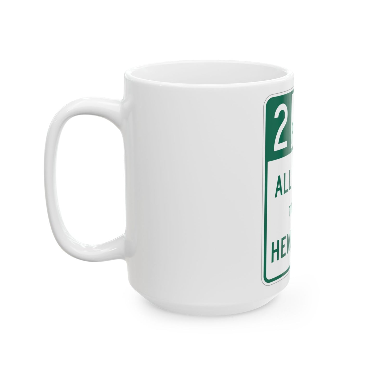 NYSDOT NYP2-8 (New York) (Road Sign) White Coffee Mug