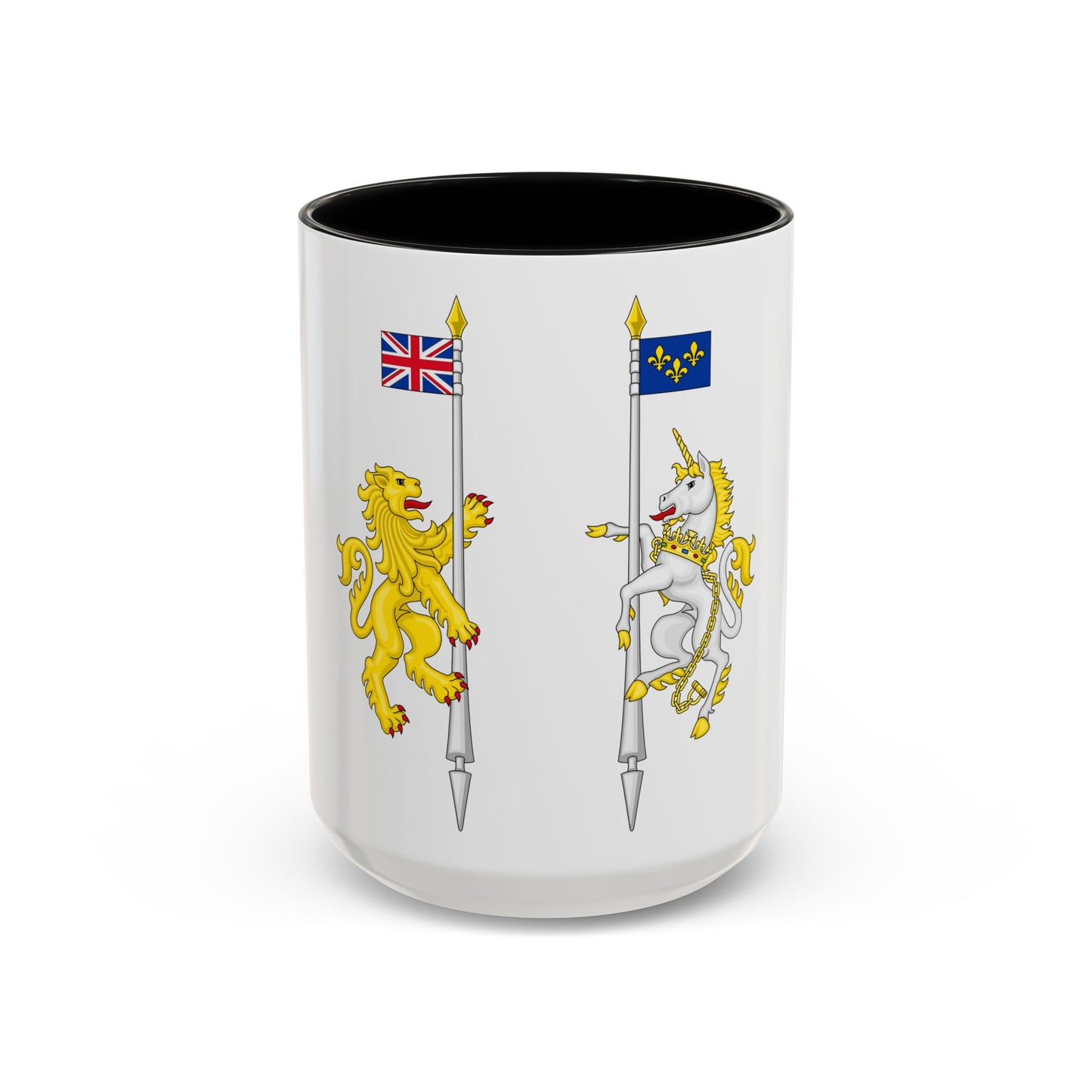 Supporters from the coat of arms of Canada - Accent Coffee Mug