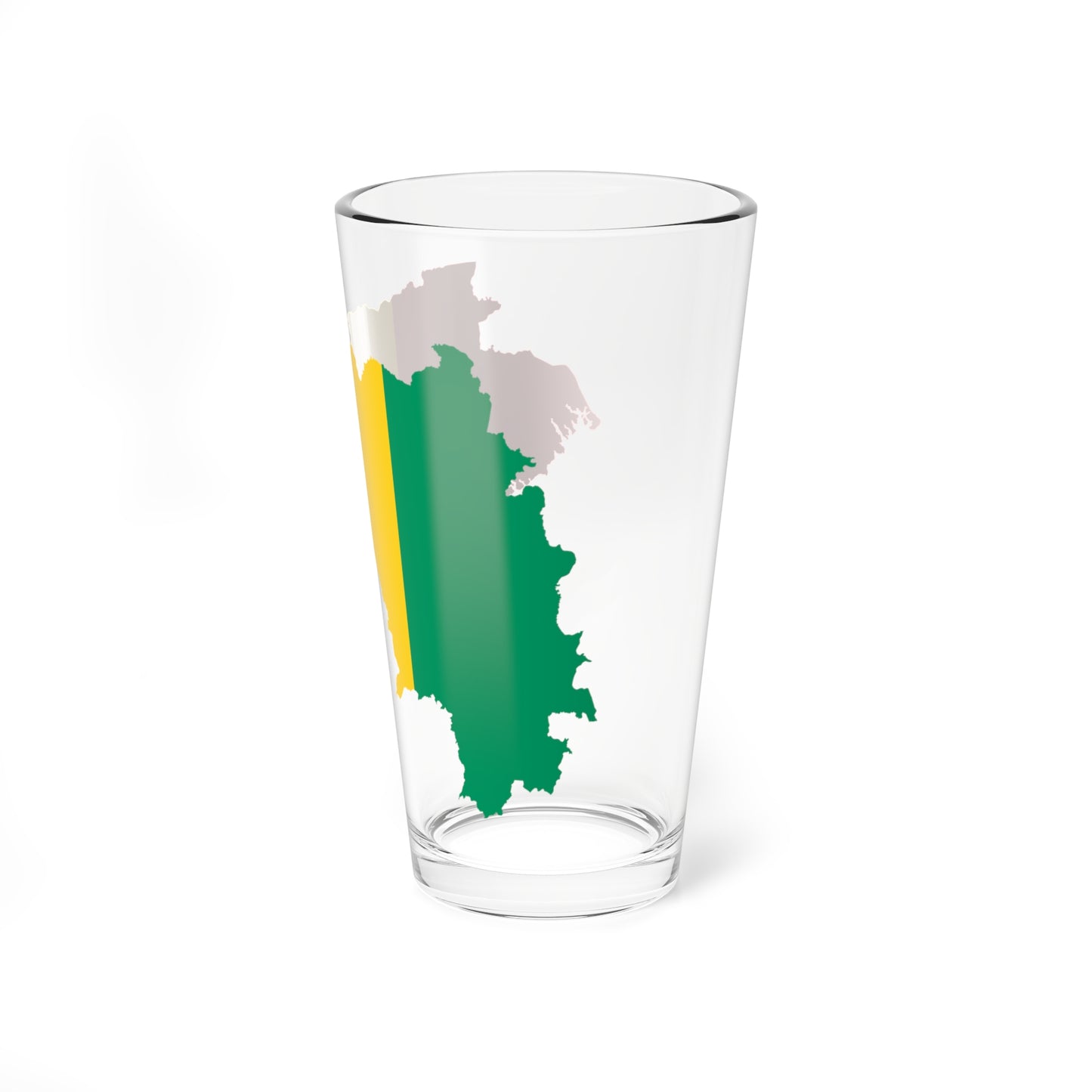 Flag map of Guinea (Guinea) Pint Glass 16oz