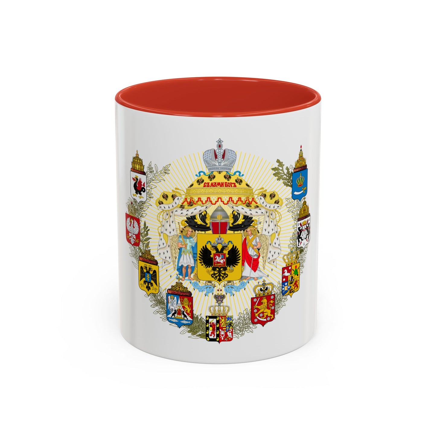 Middle Coat of Arms of the Russian Empire - Accent Coffee Mug