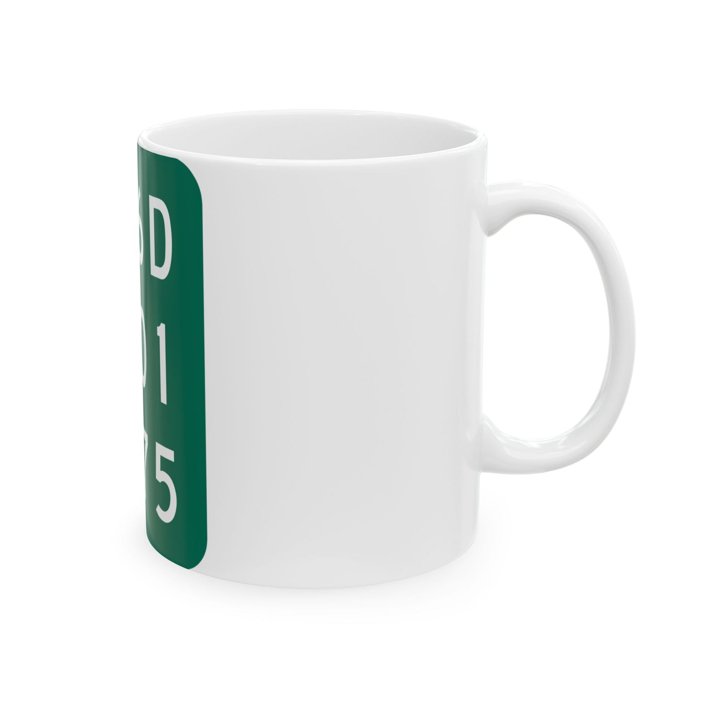 NY-376D (New York) (Road Sign) White Coffee Mug