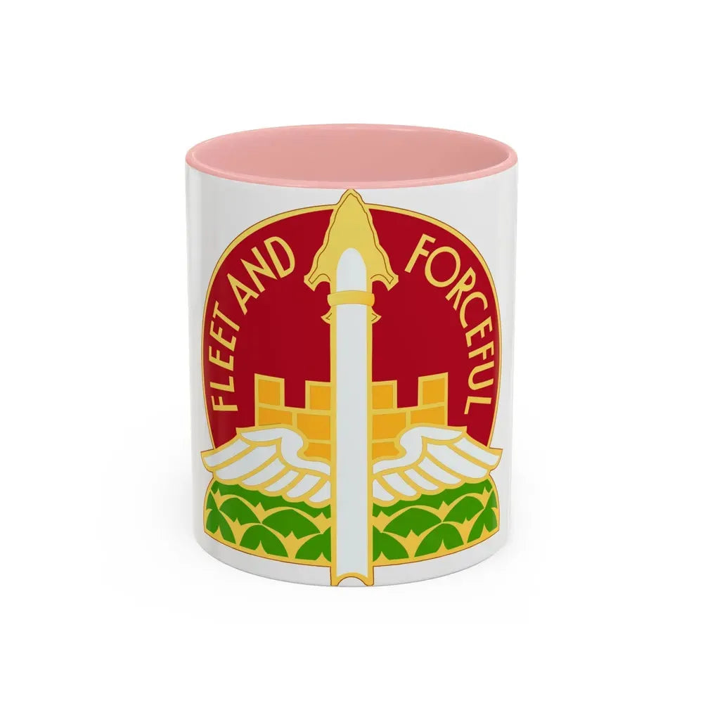 88th Artillery Group (U.S. Army) Accent Coffee Mug 11oz Pink - Go Mug Yourself