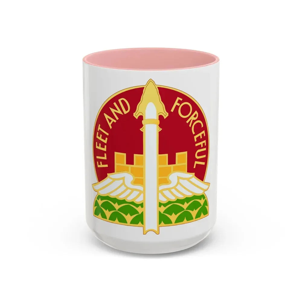 88th Artillery Group (U.S. Army) Accent Coffee Mug 15oz Pink - Go Mug Yourself