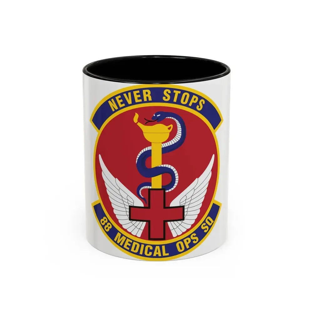 88th Medical Operations Squadron (U.S. Air Force) Accent Coffee Mug 11oz Black - Go Mug Yourself