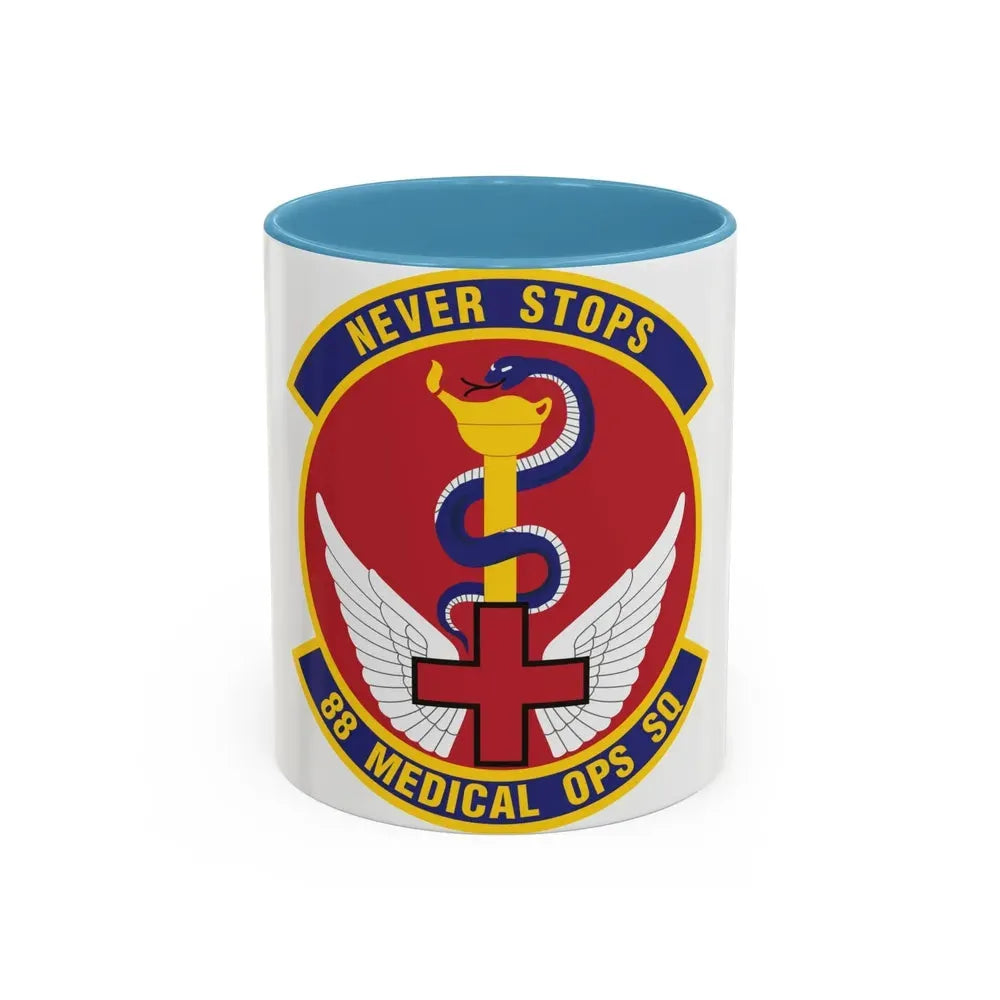 88th Medical Operations Squadron (U.S. Air Force) Accent Coffee Mug 11oz Light Blue - Go Mug Yourself
