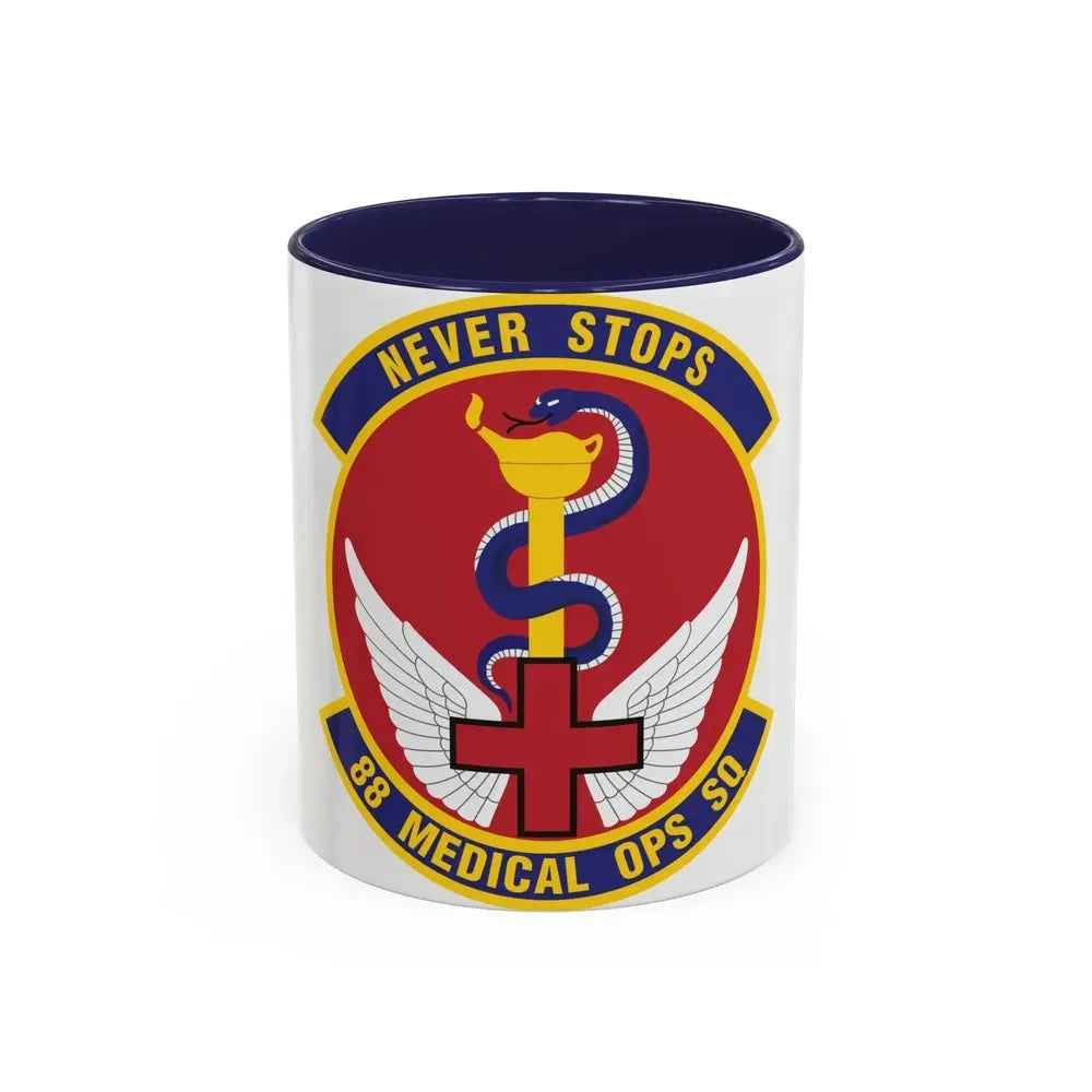 88th Medical Operations Squadron (U.S. Air Force) Accent Coffee Mug 11oz Navy - Go Mug Yourself
