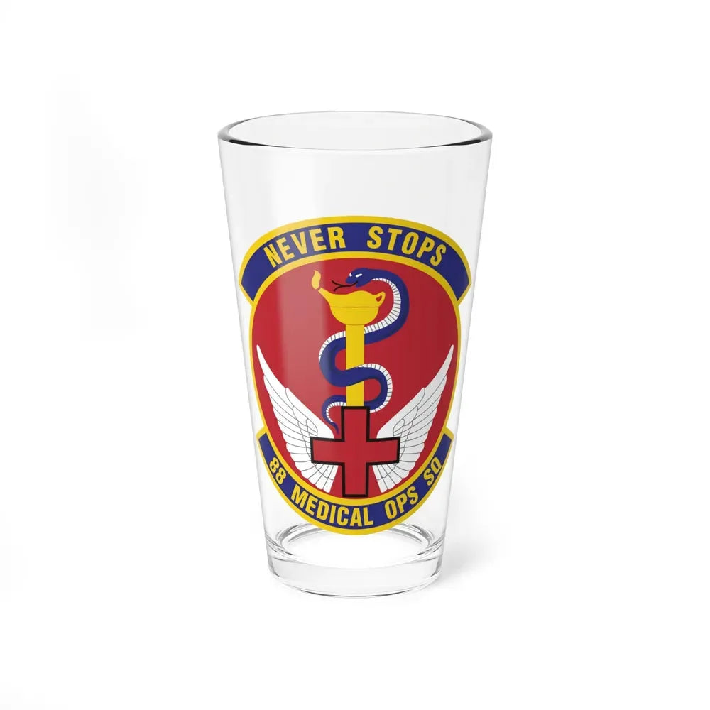 88th Medical Operations Squadron (U.S. Air Force) Pint Glass 16oz 16oz - Go Mug Yourself