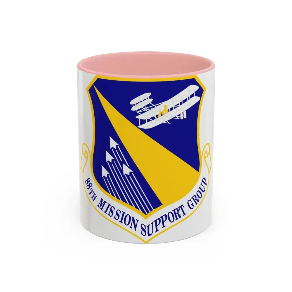 88th Mission Support Group (U.S. Air Force) Accent Coffee Mug 11oz Pink - Go Mug Yourself