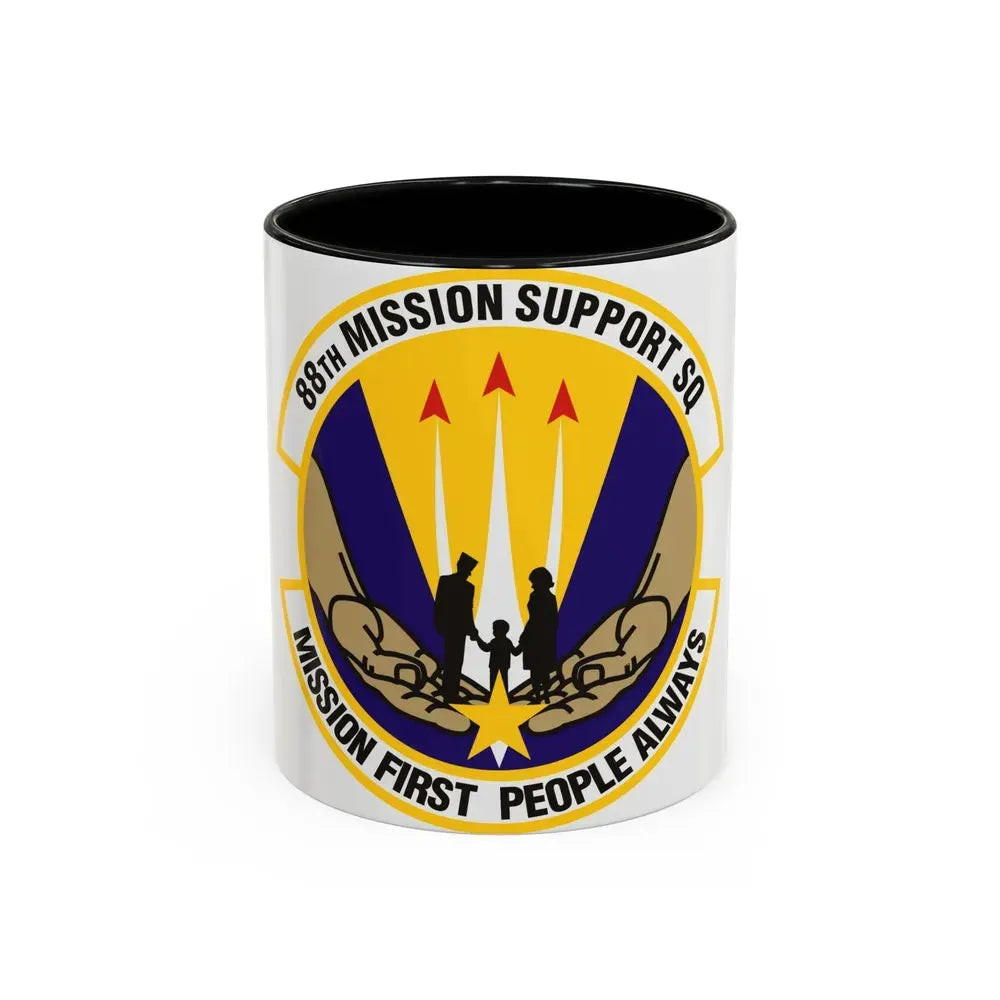 88th Mission Support Squadron (U.S. Air Force) Accent Coffee Mug 11oz Black - Go Mug Yourself