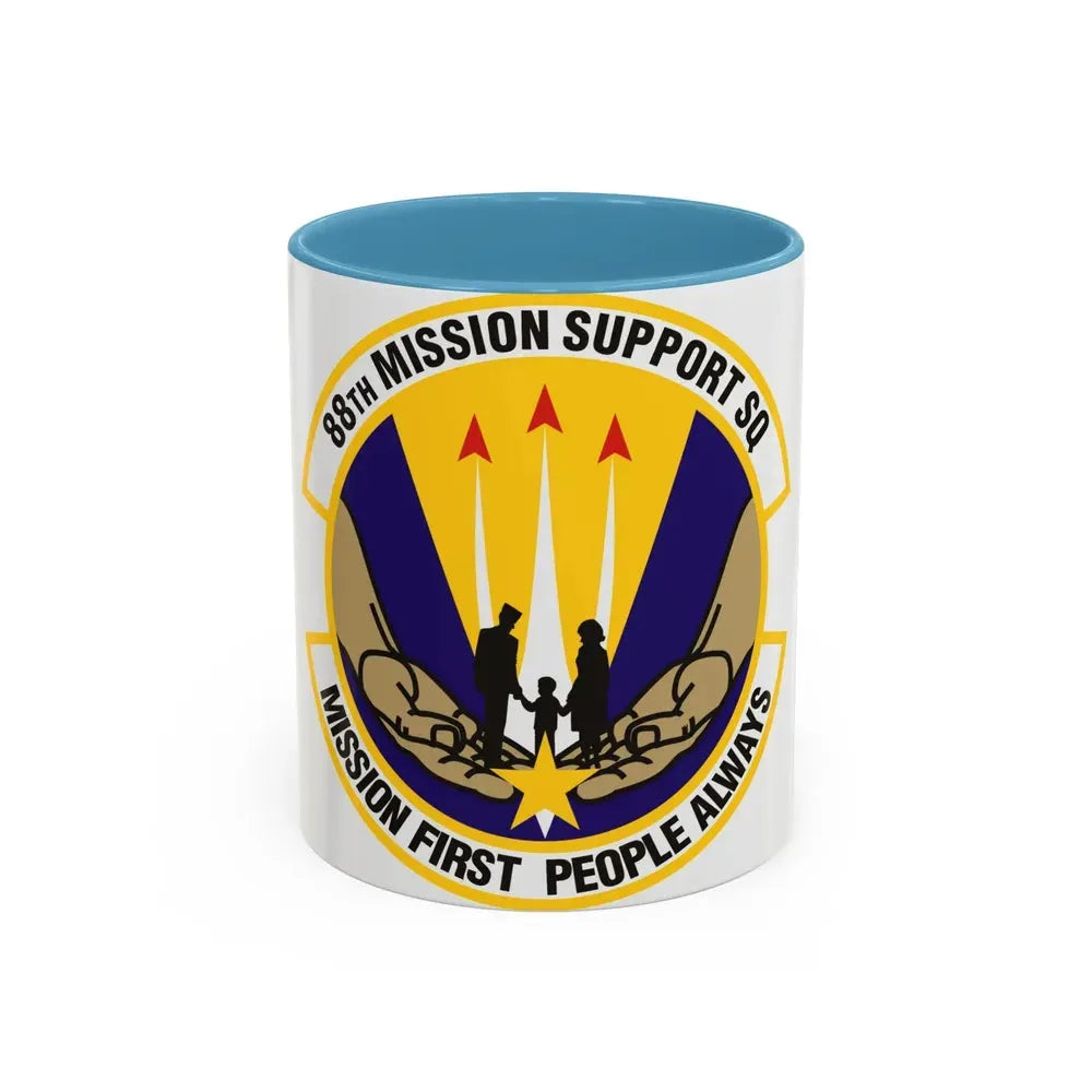 88th Mission Support Squadron (U.S. Air Force) Accent Coffee Mug 11oz Light Blue - Go Mug Yourself