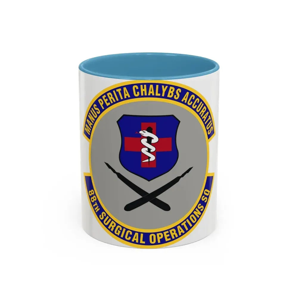 88th Surgical Operations Squadron (U.S. Air Force) Accent Coffee Mug 11oz Light Blue - Go Mug Yourself
