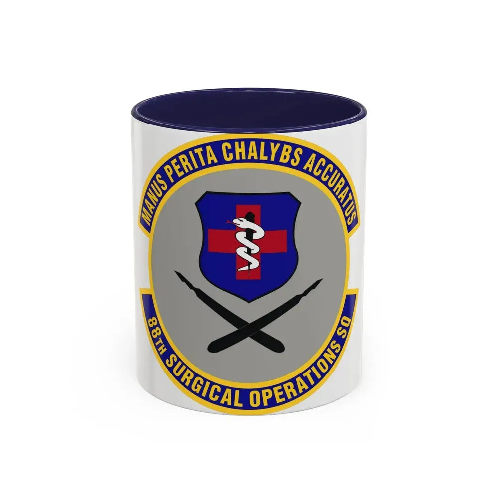 88th Surgical Operations Squadron (U.S. Air Force) Accent Coffee Mug 11oz Navy - Go Mug Yourself