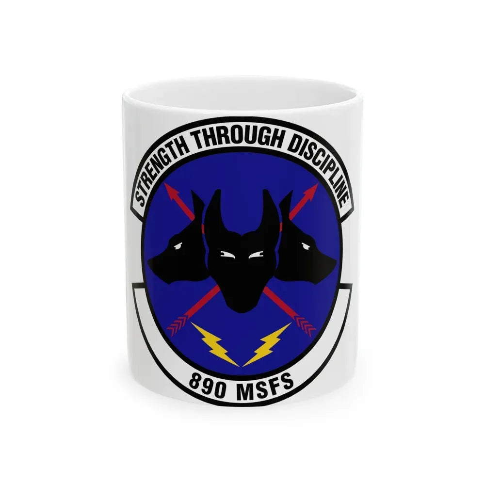 890 Missile Security Forces Squadron AFGSC (U.S. Air Force) White Coffee Mug 11oz - Go Mug Yourself
