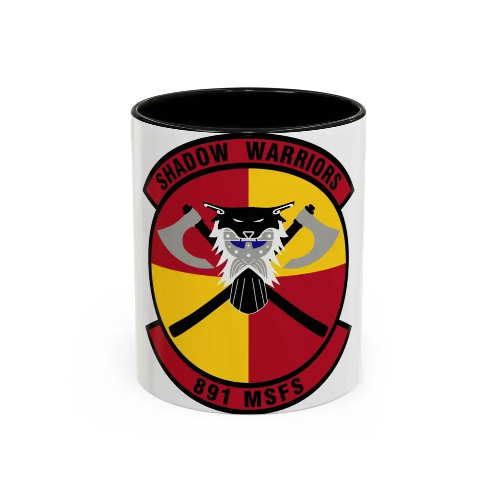 891 Missile Security Forces Squadron AFGSC (U.S. Air Force) Accent Coffee Mug 11oz Black - Go Mug Yourself