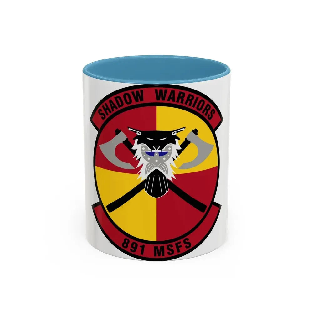 891 Missile Security Forces Squadron AFGSC (U.S. Air Force) Accent Coffee Mug 11oz Light Blue - Go Mug Yourself