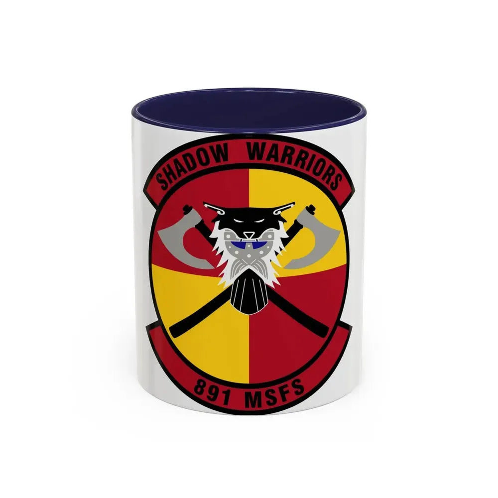 891 Missile Security Forces Squadron AFGSC (U.S. Air Force) Accent Coffee Mug 11oz Navy - Go Mug Yourself