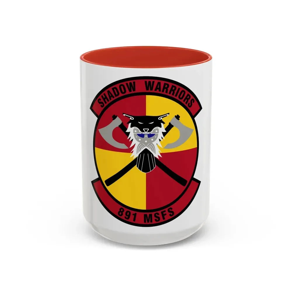 891 Missile Security Forces Squadron AFGSC (U.S. Air Force) Accent Coffee Mug 15oz Red - Go Mug Yourself