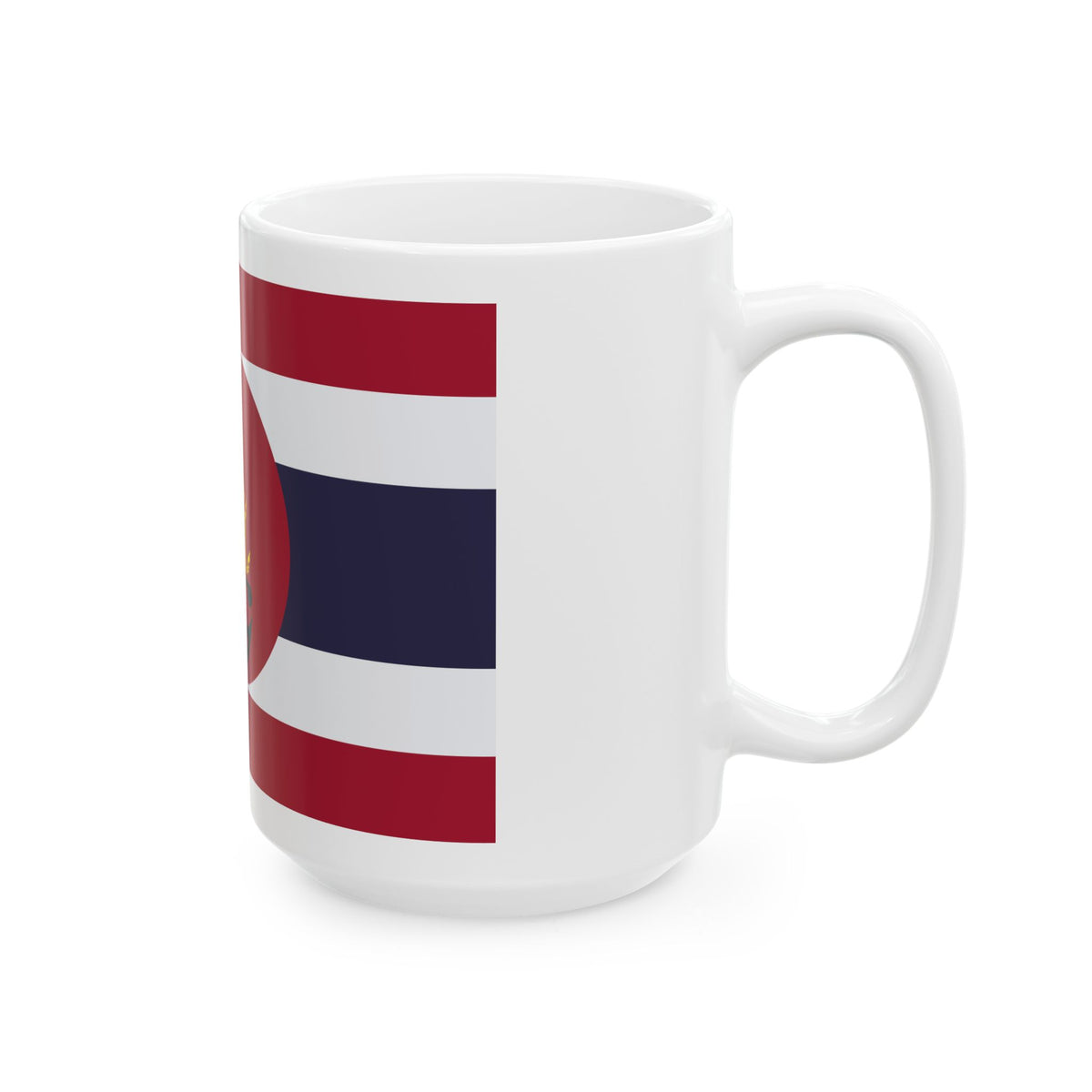 Ensign of the Harbour Department Siam 1917 (Cambodia) White Coffee Mug