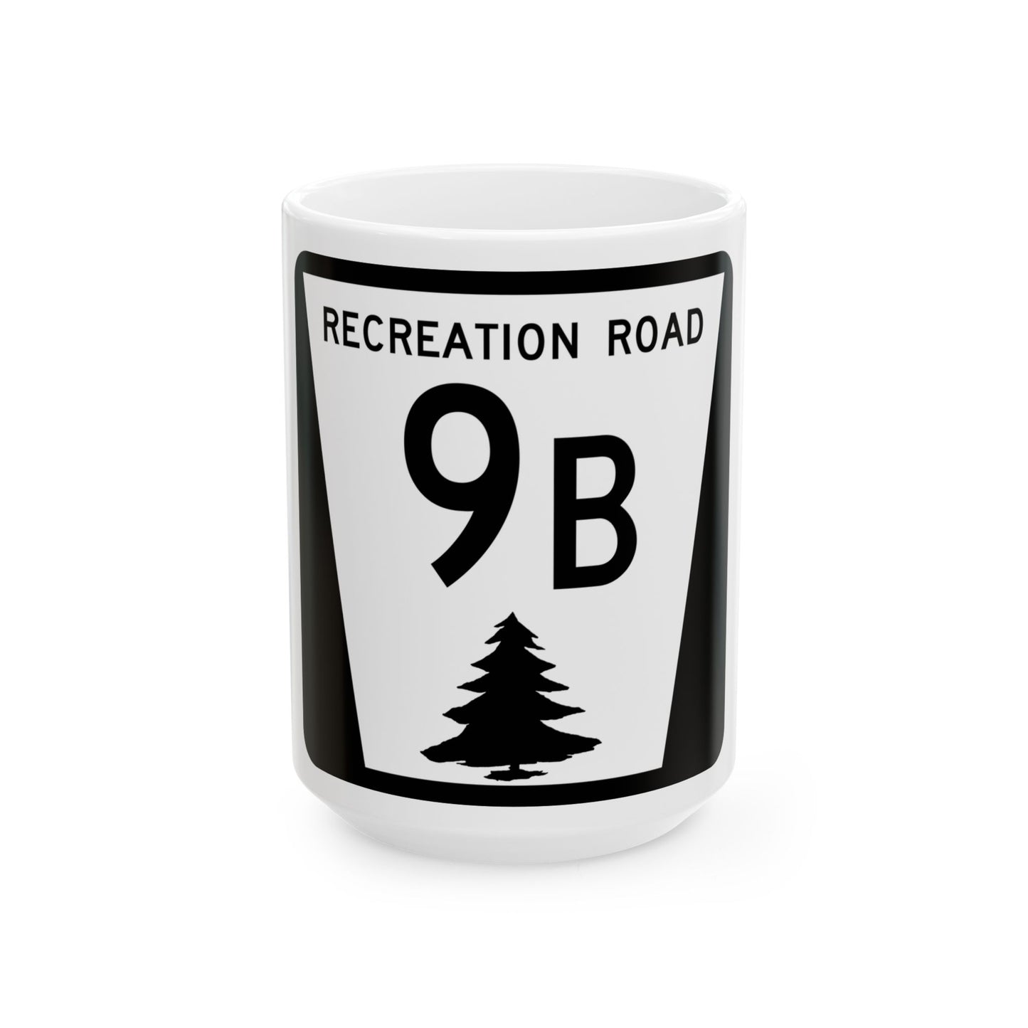 N REC 9B (Nebraska) (Road Sign) White Coffee Mug
