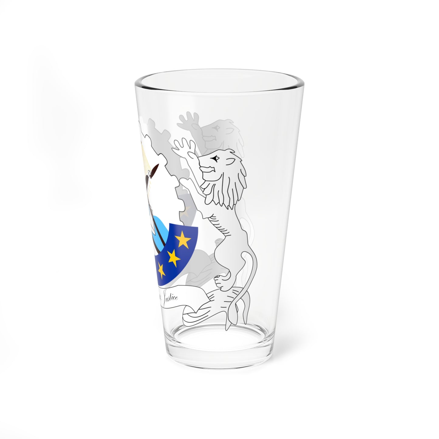Emblem of the Democratic Republic of Congo 2001 proposal (Congo) (Coat of Arms) Pint Glass 16oz
