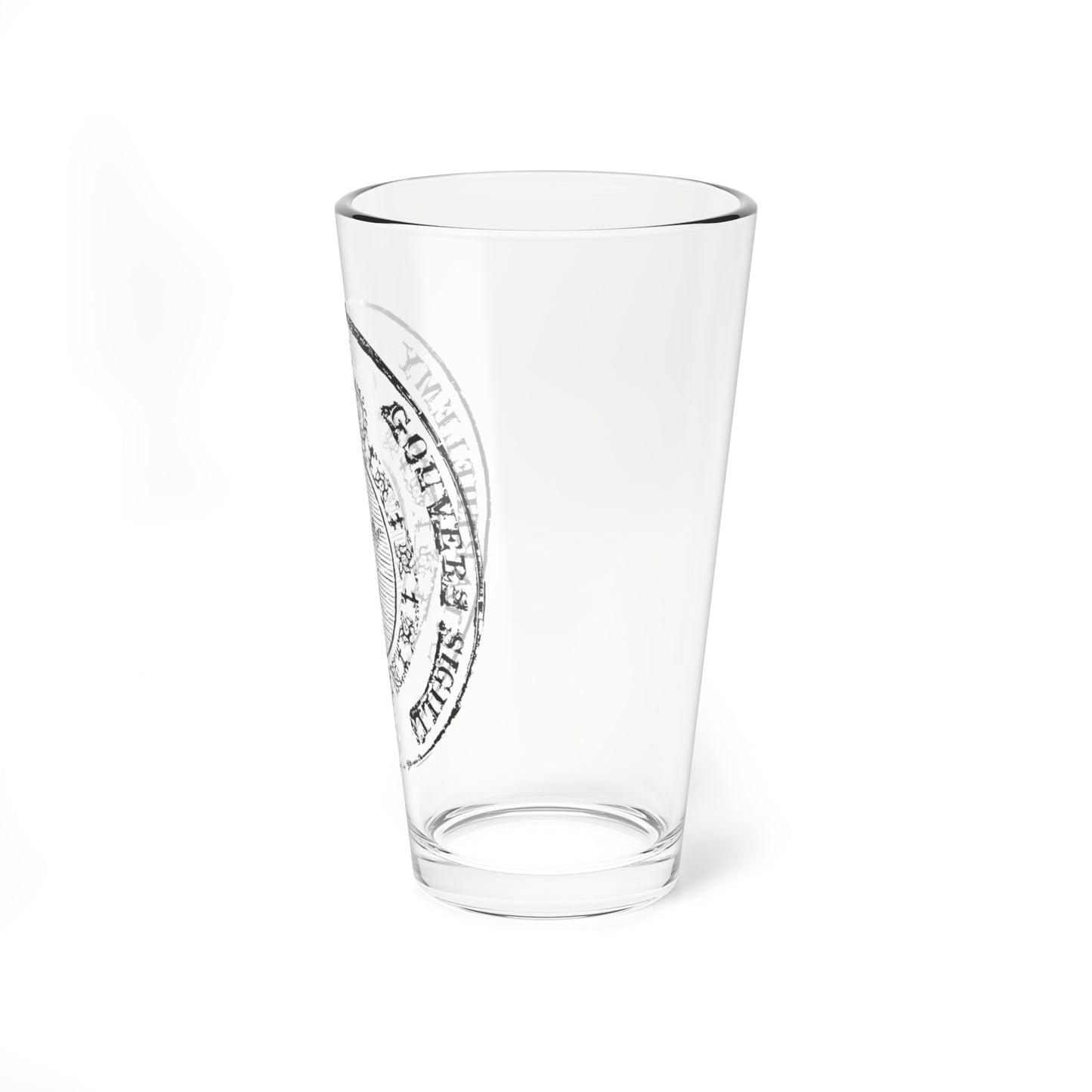 Seal of the Swedish colony of Saint Barthélemy 1784-1877 (Sweden) (Coat of Arms) Pint Glass 16oz