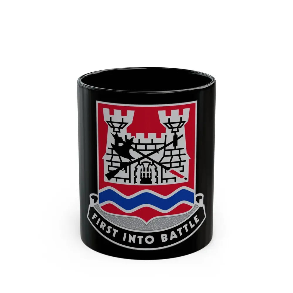 898 Engineer Battalion (U.S. Army) Black Coffee Mug 11oz - Go Mug Yourself