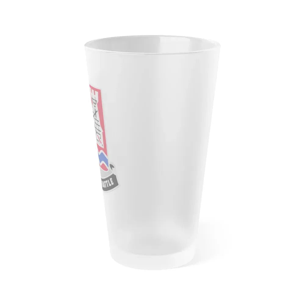 898 Engineer Battalion (U.S. Army) Frosted Pint Glass 16oz - Go Mug Yourself
