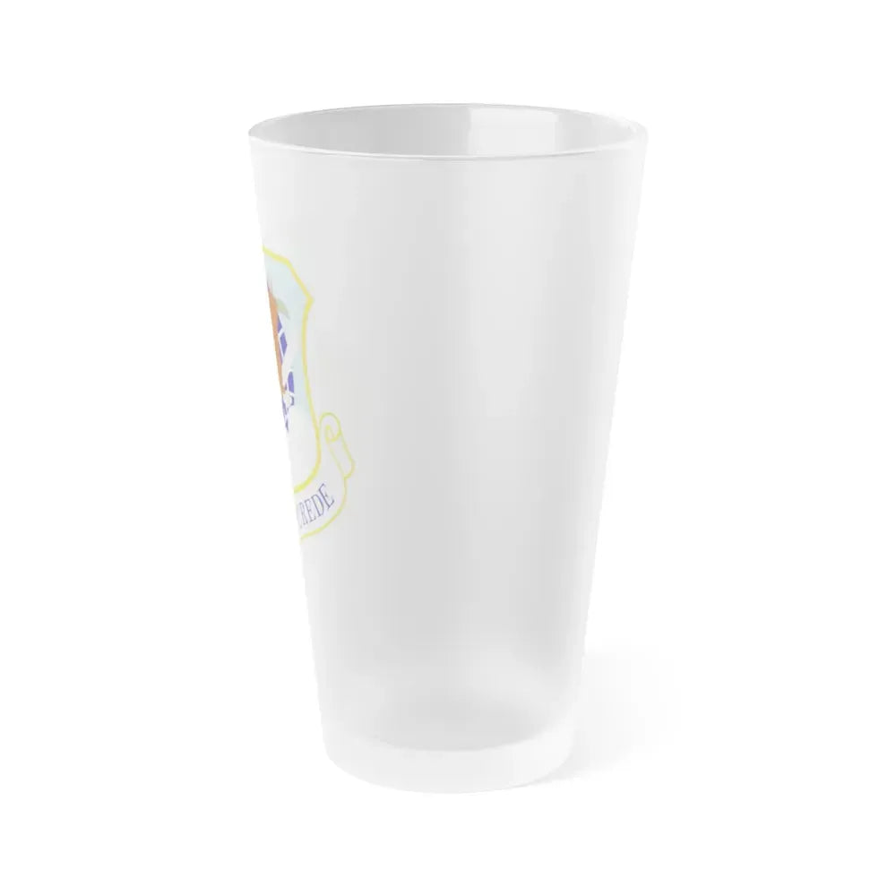 89th Airlift Wing (U.S. Air Force) Frosted Pint Glass 16oz - Go Mug Yourself