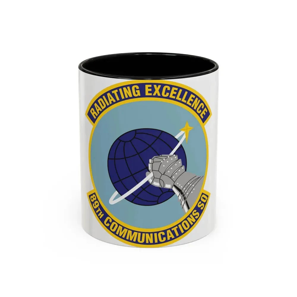 89th Communications Squadron (U.S. Air Force) Accent Coffee Mug 11oz Black - Go Mug Yourself