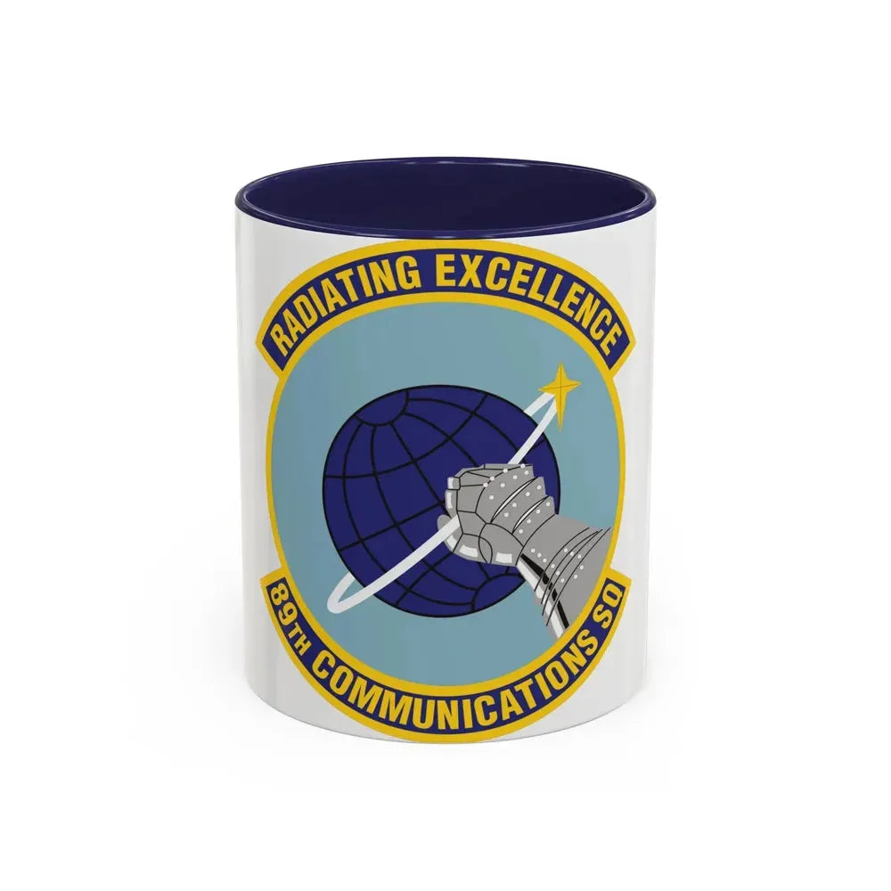 89th Communications Squadron (U.S. Air Force) Accent Coffee Mug 11oz Navy - Go Mug Yourself
