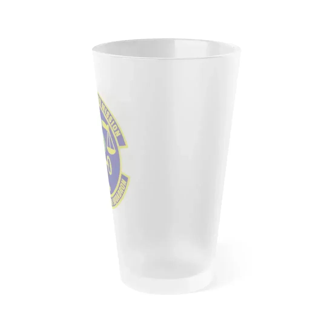 89th Comptroller Squadron (U.S. Air Force) Frosted Pint Glass 16oz - Go Mug Yourself