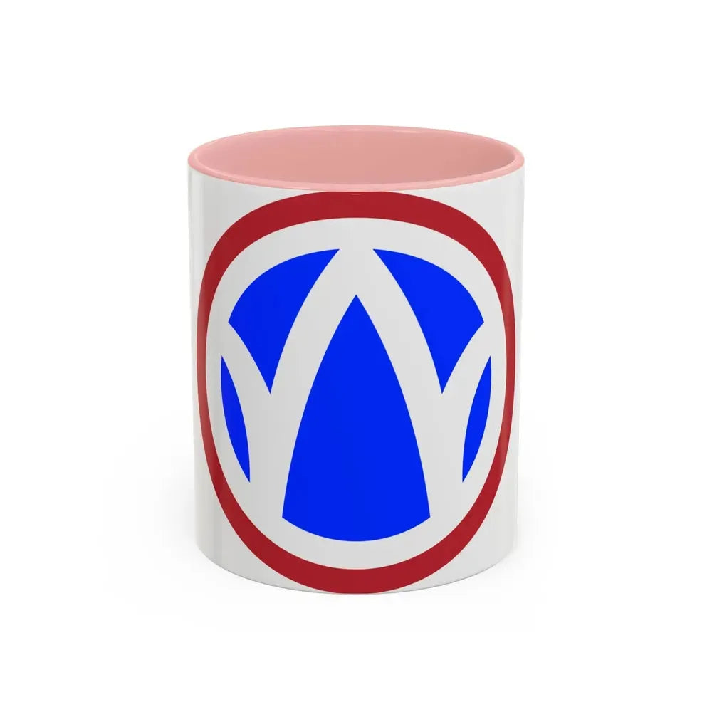 89th Regional Readiness Command SSI (U.S. Army) Accent Coffee Mug 11oz Pink - Go Mug Yourself
