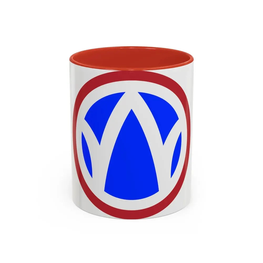 89th Regional Readiness Command SSI (U.S. Army) Accent Coffee Mug 11oz Red - Go Mug Yourself