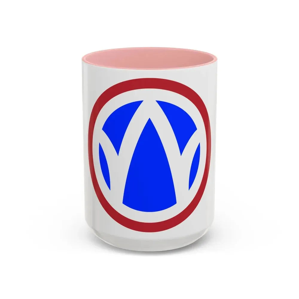 89th Regional Readiness Command SSI (U.S. Army) Accent Coffee Mug 15oz Pink - Go Mug Yourself