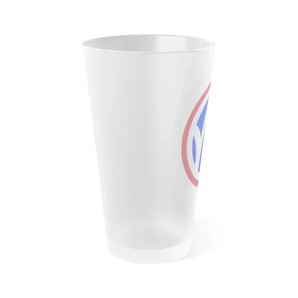 89th Regional Readiness Command SSI (U.S. Army) Frosted Pint Glass 16oz - Go Mug Yourself